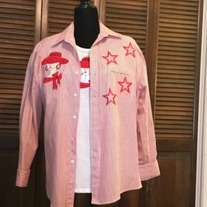 Vintage Red Hat Shirt Set